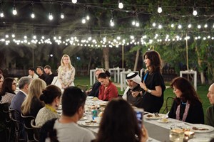 Leeza Ahmady. VIP Dinner at Abdelmonem Alserkal’s Home Garden. FIELD MEETING Take 6: Thinking Collections (25–26 January 2019). In Collaboration with Alserkal Avenue, Dubai. Courtesy Asia Contemporary Art Week (ACAW).